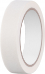 Strend Pro teip, 25 mm, L-25 m, krepp, maalimine, maskeerimine, liim, valge