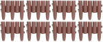 Peenrapiire GE037, 27x24 cm, PP, pruun, pak. 8 tk.