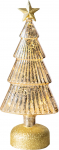 MagicHome j&otilde;ulupuu, klaas, 10xLED soe valge, 12x8x29 cm, 3xAAA