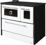 Pliit 701-G OMEGA Kuzine, klaasiga, valge, vasakpoolne v&auml;ljalaskeava