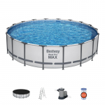 Maapealne bassein Bestway&reg; Steel Pro MAX, 56462, filter, pump, redel, tent, 5,49x1,22 m