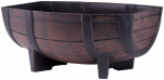 Strend Pro Woodeff lillepott, 29x41x19 cm, tiikpuu, t&uuml;nn, puiduefekt