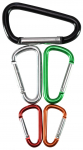 Karabiinide komplekt HF248142, metall, v&auml;rviline, 5 tk