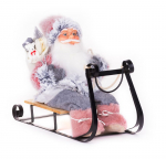 Dekoratsioon MagicHome Christmas, j&otilde;uluvana saanil, hall - roosa, 46 cm