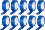 Strend Pro teip, 19 mm, L-10 m, max 80&deg;C, 600V, sinine, isoleeriv, liim, PVC, pakend. 10 tk