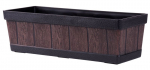 Strend Pro Woodeff lillepott, 15x47x17 cm, tiikpuu, puiduefekt