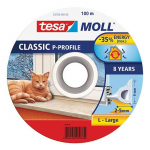 Tihend tesamoll&reg; profiil P, 9 mm, valge, L-100 m, akendele ja ustele, pruun