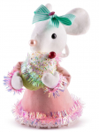 Dekoratsioon MagicHome Candy Line, Hiir, roosa, 27 cm, rippuv.