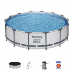 Bestway&reg; Steel Pro MAX bassein, 56950, kassettfiltratsioon, redel, kate, 427x107 cm