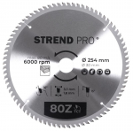 Ringketas Strend pro TсT 254x3,0x30/20 mm 80T, puidule