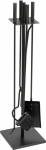 Kaminatarvikute komplekt, 5 tk, must, 81cm