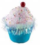 Dekoratsioon MagicHome Candy Line, Muffin, sinine, 7x7x11 cm, rippuv.