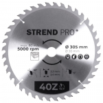 Ringketas Strend pro TсT 305x3,2x30/20 mm 40T, puidule