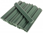 Strend Pro EUROSTANDARD klambrid, kaitseteibi kinnitamiseks 19 cm, roheline, RAL6005, pak. 20 tk