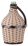 Demijohn сada Wilo 05 lit, klassikaline, Veinipudel klaas/plastkorvis, MIX v&auml;rvid