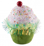 Dekoratsioon MagicHome Candy Line, Muffin, roheline, 7x7x11 cm, rippuv.
