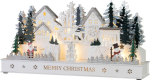 MagicHome J&otilde;ulukaunistus, K&uuml;la, Puit, 15xLED Soe Valge, 45x15x22.7 cm, 2xAA
