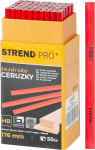 Strend Pro pliiats, puusepat&ouml;&ouml;d, 176 mm, kandiline, must pliiats, m&uuml;&uuml;gikarp 50 tk