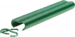 Klambrid RAPID VR22, PVC roheline, klambrid tangidele RAPID FP222 ja FP20, traadile 5-11 mm, pak. 1100 tk