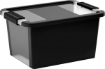 Kaanega karp KIS Bi-Box S, 11 lit., must, 26x36,5x19 cm