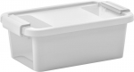 Kaanega karp KIS Bi-Box XS, 3 lit., valge, 26,5x16x10 cm