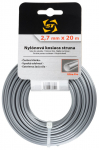 Trimmeri n&ouml;&ouml;r 2,7 mm L-20m Strend Pro, &uuml;mmargune nailon+ALU, professionaalne