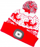 Strend Pro X-mas kid punane m&uuml;ts M, 4x SMD LED, USB laadimine, lastele