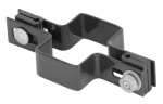 Klamber Strend Pro EUROSTANDARD, 60x40 mm, tahke, antratsiit, Zn+PVC, RAL7016, kandilise posti jaoks