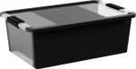 Kaanega karp KIS Bi-Box M, 26 lit., must, 35x55x19 cm
