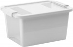 Kaanega karp KIS Bi-Box S, 11 lit., valge, 26x36,5x19 cm