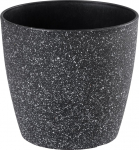 Lillepott Strend Pro Stone, 23x48 cm, must, kiviefekt