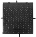 Kaas MC60, 600x600 mm, kanal, must, max. 150 kg