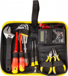 Strend Pro CMT-05.0215 t&ouml;&ouml;riistakomplekt &bull; 15 osaline, elektrik + multimeeter, kotis