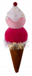 Dekoratsioon MagicHome Candy Line "J&auml;&auml;tis", punane, 16 cm, ripp.