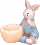 Dekoratiivne aiakujuke MagicHome, J&auml;nes, sinine, terrakota, 12x7x10,5 cm