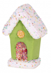 Dekoratsioon MagicHome Candy Line "Maja", roheline, 16 cm, ripp.