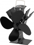 Strend Pro ventilaator, kamin, seisev, soojendusega, 4-labaline, must