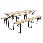 Aiam&ouml;&ouml;bli komplekt DORMTUND Standard3, laud 175x46x77 cm, 2 pinki 175x23x47 cm, puit 25 mm