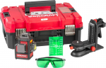 Laser Worcraft XCUBE026 ShareSYS t&ouml;&ouml;riistakast, 3x3D roheline kiir, ilma patareita