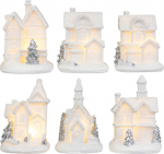 MagicHome J&otilde;ulukaunistused, Kodu, Plastik, 1xLED Soe Valge, 6x6x8cm, 2xLR44