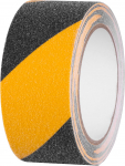 Strend Pro teip, 50 mm, L-5 m, Liimuv, Libisemiskindel, Eriti vastupidav, Must/Kollane