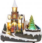 MagicHome J&otilde;ulukaunistused, Kirik, Plastik, 1xLED Soe Valge, 21x14.5x20.8 cm, 3xAA