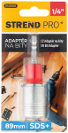 Strend Pro 1/4", SDS+, 89 mm, kuuskantadapter