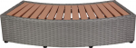 MSpa&reg; mullivanniaste, &uuml;mmargune mullivann, rotangist v&auml;limus, hall, 92x30x22 cm