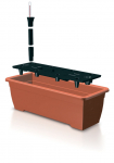 Lillepott R&Otilde;DU KARBIST ISBT5CAN, 19x50x16 cm, 7,5 l., kastmisega, terrakota