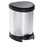 Curver&reg; DECO BIN 05L, h&otilde;bedane/must