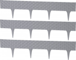 Aiapiire Rattanpalisade 2,40 m, grafiit, pakend. 3 x 820x95/200 mm, UV