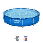 Bestway&reg; Steel Pro&trade; bassein, 56681, kassettfiltratsioon, 366x76 cm