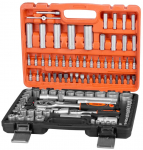 Strend Pro S210 t&ouml;&ouml;riistakomplekt, 108 osa, &uuml;mbrises, 1/4"+1/2"