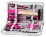 Naiste t&ouml;&ouml;riistade komplekt LADIES PINK SET11, 39 eset, roosa, kotis